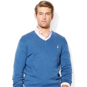 Polo Ralph Lauren - V-Neck Sweater - Blue